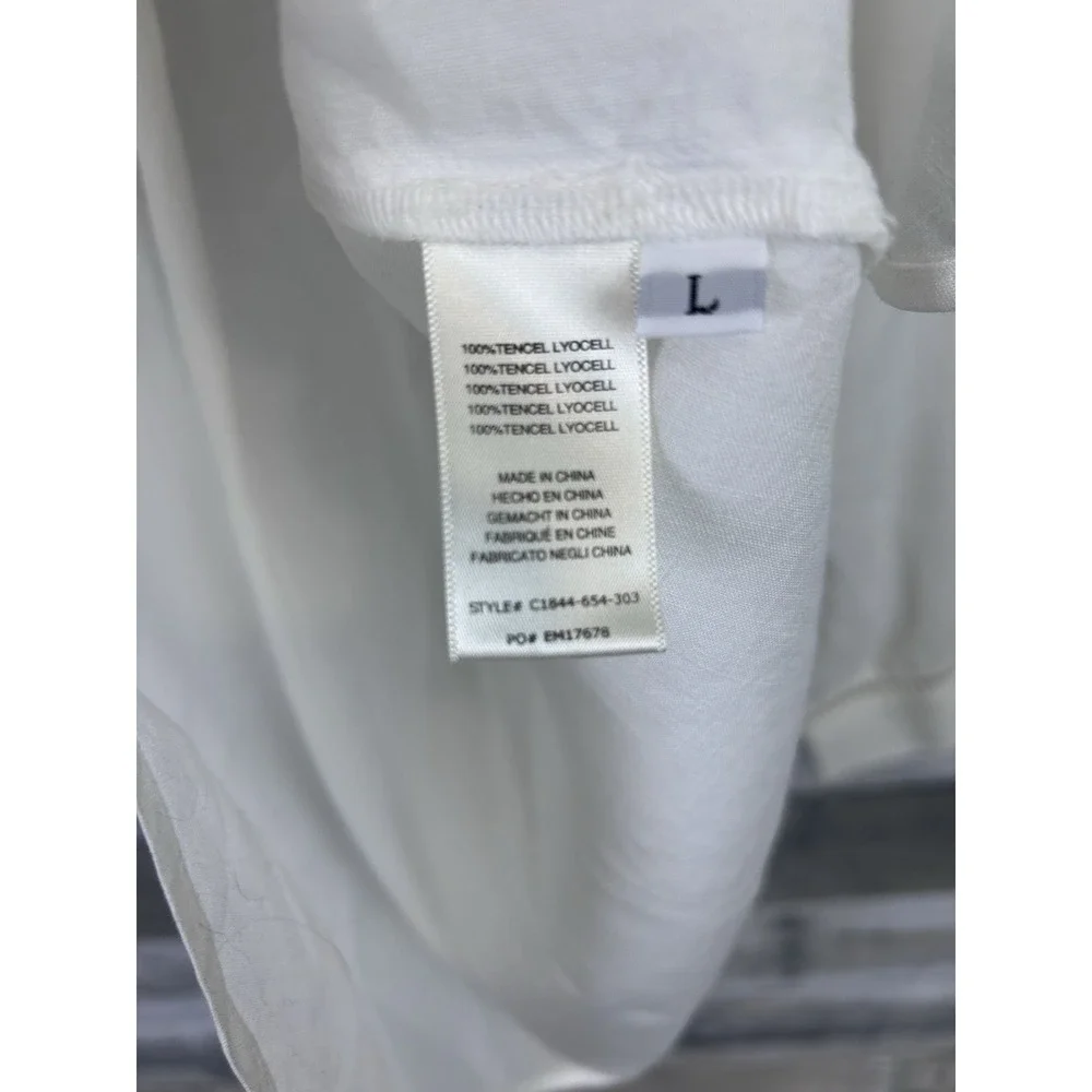 Cloth & Stone Women's White Large Button Up Blouse New - Picture 7 of 7